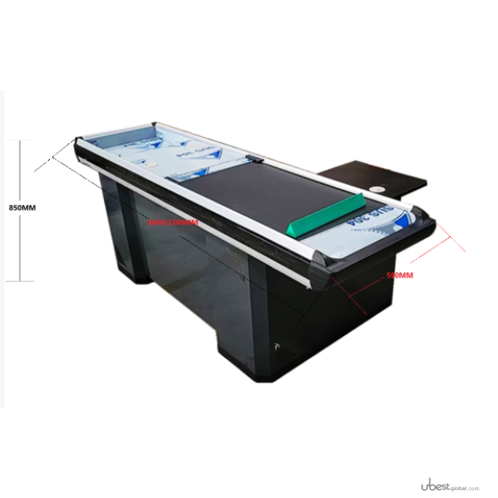 Caja registradora en forma de L